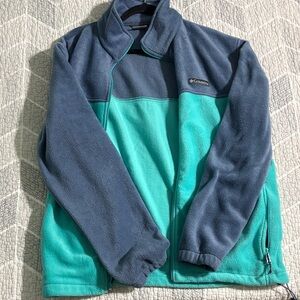Columbia Blue and Teal Fleece Jacket